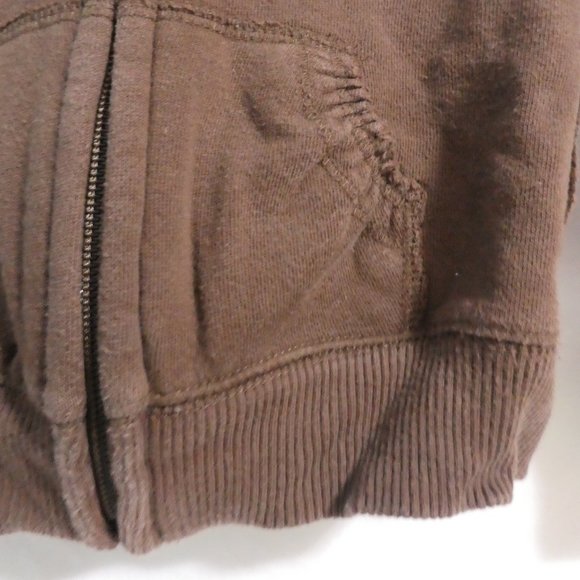 Retro OLD NAVY | 3T | Brown Hooded Zip-Up Sweatshirt Jacket | NWOT - Picture 10 of 16